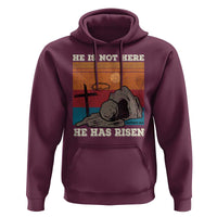 Jesus He is Risen Hoodie Matthew 28:6 Vintage Christian Easter