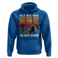 Jesus He is Risen Hoodie Matthew 28:6 Vintage Christian Easter