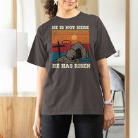 Jesus He is Risen T Shirt For Women Matthew 28:6 Vintage Christian Easter