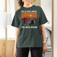 Jesus He is Risen T Shirt For Women Matthew 28:6 Vintage Christian Easter