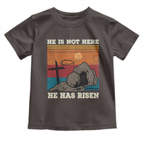 Jesus He is Risen Toddler T Shirt Matthew 28:6 Vintage Christian Easter