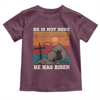 Jesus He is Risen Toddler T Shirt Matthew 28:6 Vintage Christian Easter