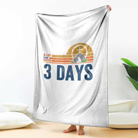 Easter A Lot Can Happen in 3 Days Throw Blanket Retro Religious Easter Christian - Wonder Print Shop