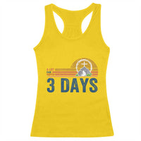 Easter A Lot Can Happen in 3 Days Racerback Tank Top Retro Religious Easter Christian - Wonder Print Shop