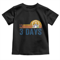 Easter A Lot Can Happen in 3 Days Toddler T Shirt Retro Religious Easter Christian - Wonder Print Shop