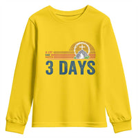 Easter A Lot Can Happen in 3 Days Youth Sweatshirt Retro Religious Easter Christian - Wonder Print Shop