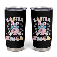 Groovy Easter Vibes Tumbler Cup Retro Bunny Smile Eggs - Wonder Print Shop