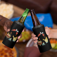 Bigfoot Easter 4 in 1 Can Cooler Tumbler Bunny Sasquatch Eggs Retro - Wonder Print Shop