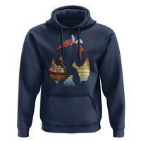 Bigfoot Easter Hoodie Bunny Sasquatch Eggs Retro - Wonder Print Shop