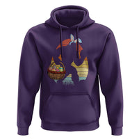 Bigfoot Easter Hoodie Bunny Sasquatch Eggs Retro - Wonder Print Shop