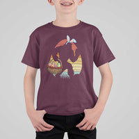 Bigfoot Easter T Shirt For Kid Bunny Sasquatch Eggs Retro - Wonder Print Shop