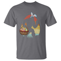 Bigfoot Easter T Shirt Bunny Sasquatch Eggs Retro - Wonder Print Shop