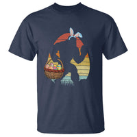 Bigfoot Easter T Shirt Bunny Sasquatch Eggs Retro - Wonder Print Shop