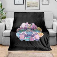 Easter Video Game Throw Blanket Cute Bunny Eggs Gaming Gamer - Wonder Print Shop