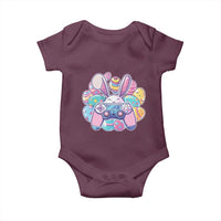 Easter Video Game Baby Onesie Cute Bunny Eggs Gaming Gamer - Wonder Print Shop