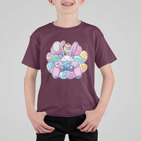Easter Video Game T Shirt For Kid Cute Bunny Eggs Gaming Gamer - Wonder Print Shop