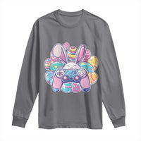 Easter Video Game Long Sleeve Shirt Cute Bunny Eggs Gaming Gamer - Wonder Print Shop