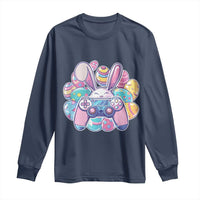 Easter Video Game Long Sleeve Shirt Cute Bunny Eggs Gaming Gamer - Wonder Print Shop