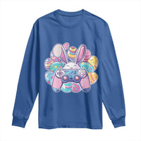 Easter Video Game Long Sleeve Shirt Cute Bunny Eggs Gaming Gamer - Wonder Print Shop