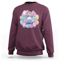 Easter Video Game Sweatshirt Cute Bunny Eggs Gaming Gamer - Wonder Print Shop