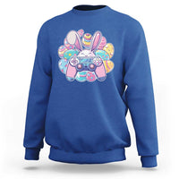 Easter Video Game Sweatshirt Cute Bunny Eggs Gaming Gamer - Wonder Print Shop