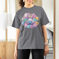 Easter Video Game T Shirt For Women Cute Bunny Eggs Gaming Gamer - Wonder Print Shop