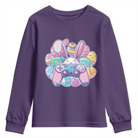 Easter Video Game Youth Sweatshirt Cute Bunny Eggs Gaming Gamer - Wonder Print Shop