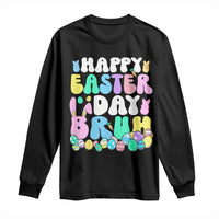 Bruh Easter Long Sleeve Shirt Teens Boys Kids Cute Bunny Eggs - Wonder Print Shop