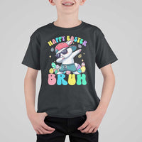 Bruh Easter T Shirt For Kid Funny Bunny Dab Rabbit Dance - Wonder Print Shop