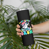 Bruh Easter Skinny Tumbler Funny Bunny Dab Rabbit Dance - Wonder Print Shop