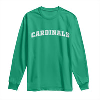 Cardinal Lovers Long Sleeve Shirt Retro Varsity College Graphic