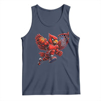 Cardinal Playing Basketball Graphic Tank Top Dunk Mascot Sports Fan Gift