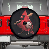 Cardinals Baseball Player Spare Tire Cover Retro STL Redbird Fan Bird Mascot Baseball