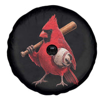 Cardinals Baseball Player Spare Tire Cover Retro STL Redbird Fan Bird Mascot Baseball