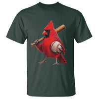Cardinals Baseball Player T Shirt Retro STL Redbird Fan Bird Mascot Baseball
