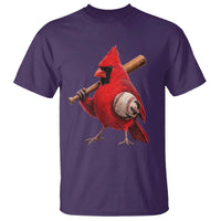 Cardinals Baseball Player T Shirt Retro STL Redbird Fan Bird Mascot Baseball