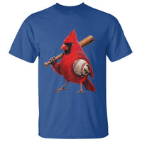 Cardinals Baseball Player T Shirt Retro STL Redbird Fan Bird Mascot Baseball