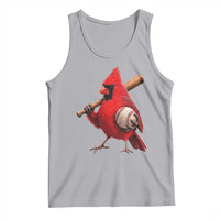 Cardinals Baseball Player Tank Top Retro STL Redbird Fan Bird Mascot Baseball
