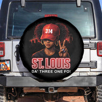 314 St Louis Spare Tire Cover Red Hat African American Woman STL City Pride Area Code