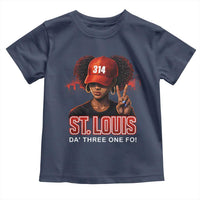 314 St Louis Toddler T Shirt Red Hat African American Woman STL City Pride Area Code