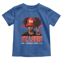 314 St Louis Toddler T Shirt Red Hat African American Woman STL City Pride Area Code
