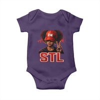 314 STL Baby Onesie Red Hat African American Woman Area Code St Louis City Pride