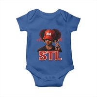 314 STL Baby Onesie Red Hat African American Woman Area Code St Louis City Pride