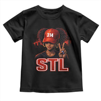 314 STL Toddler T Shirt Red Hat African American Woman Area Code St Louis City Pride