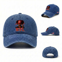 314 STL Washed Cotton Baseball Cap Red Hat African American Woman Area Code St Louis City Pride