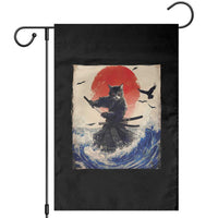 Samurai Cat Garden Flag Vintage Japanese Art Anime Ukiyo-e Warrior - Wonder Print Shop