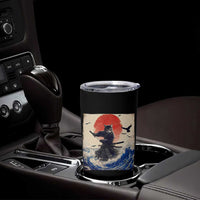 Samurai Cat Tumbler Cup Vintage Japanese Art Anime Ukiyo-e Warrior - Wonder Print Shop
