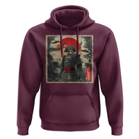 Alien Samurai Hoodie Vintage Japanese Art UFO Funny Ukiyo-e Warrior