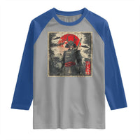 Alien Samurai Raglan Shirt Vintage Japanese Art UFO Funny Ukiyo-e Warrior