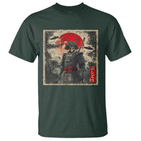 Alien Samurai T Shirt Vintage Japanese Art UFO Funny Ukiyo-e Warrior
